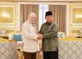 Prabowo Subianto met the King of Malaysia