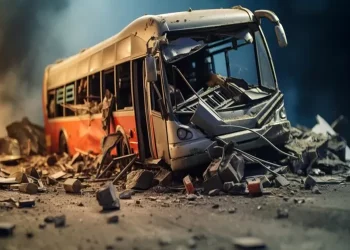 Bus Accident in Manado