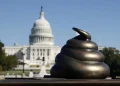 Provocative ‘Poop’ Sculpture Near Capitol Mocks January 6 Rioters