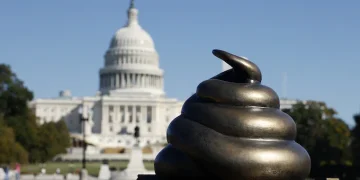Provocative ‘Poop’ Sculpture Near Capitol Mocks January 6 Rioters