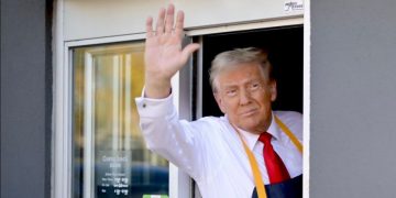 Trump McDonalds Stunt