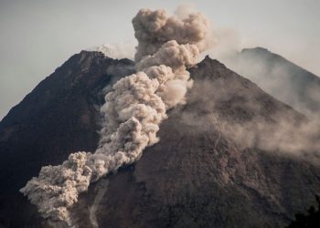 Mount Merapi climbers safety
