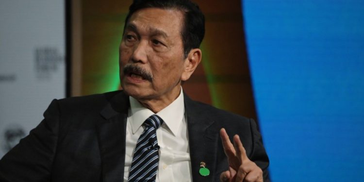 Minister for Maritime Affairs and Investment Luhut Binsar Pandjaitan. (X/insight.political5285)