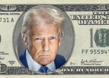 $100 bills Trump Face